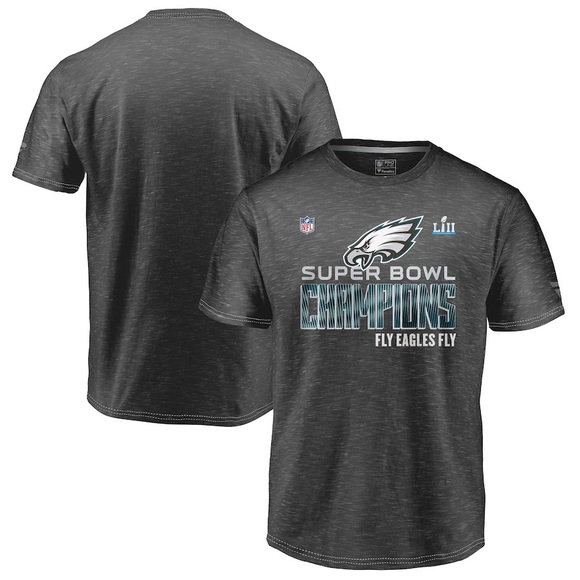 Philadelphia Eagles NFL Super Bowl LII Champions T-Shirt Black Youth XLarge XL - Picture 2 of 8